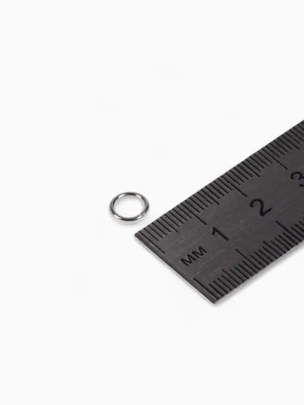 Кольцо соединительное &laquo;СМ-1002&raquo;, 0.9&times;14 мм, набор 50 г, &plusmn; 235 шт. цвет серебро