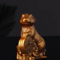 Набор: фигурка &laquo;Кролик фэншуй&raquo;, подсвечник на 1 свечу, 12&times;20 см, гипс под бронзу