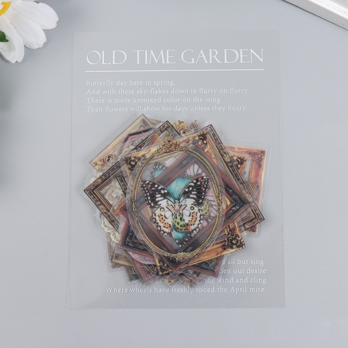 Наклейки для творчества Наклейки для творчества "Бабочки в картинах" набор 40 шт 12х9 см