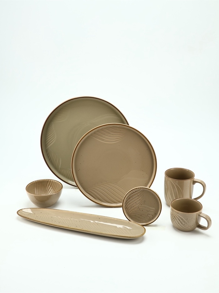 Блюдо керамическое Dolce Ceramo. «Песчаный берег», 34 х 8 см