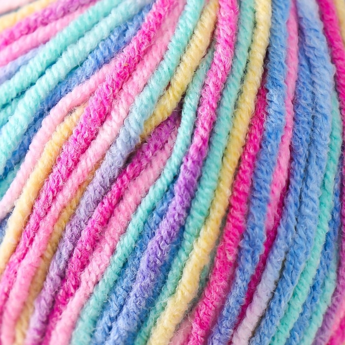 Пряжа "Jeans crazy" 55% хлопок, 45% акрил 160м/50гр (7205  принт)