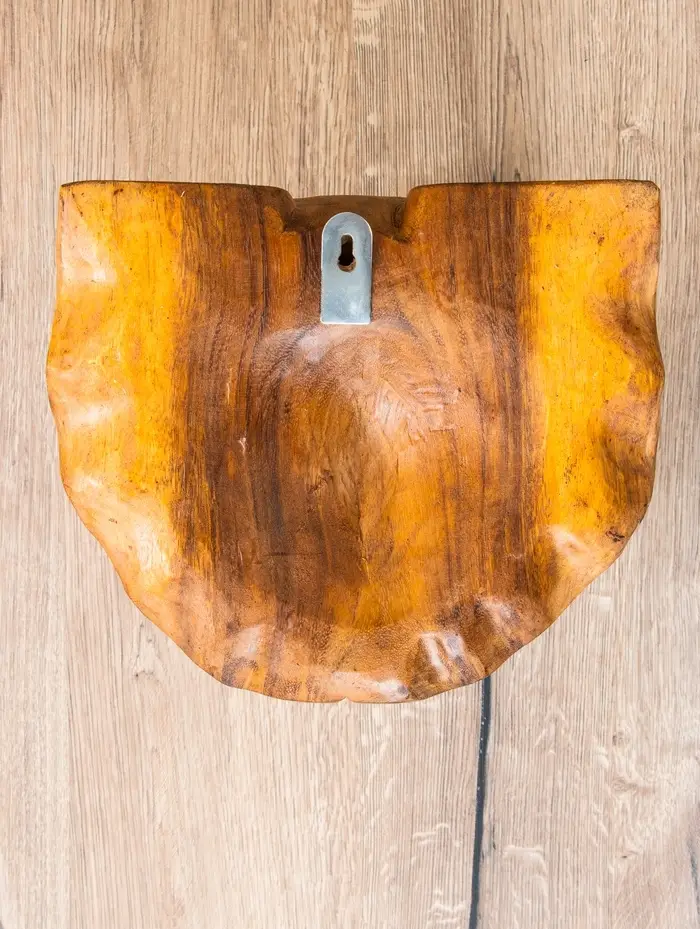 Панно &laquo;Голова слона&raquo;, 32&times;15&times;22 см, дерево Суар, бежевое