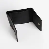 Кошелёк женский на кнопке, цвет чёрный