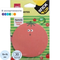 Стикеры с клеевым краем Deli 76х76 мм,30 листов,цвет и форма в асс-те&nbsp;