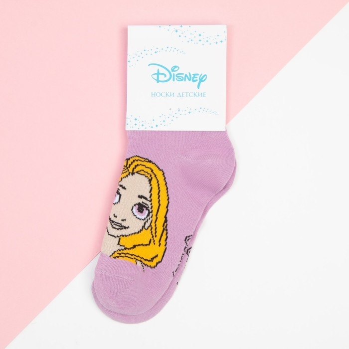 Носки для девочки «Рапунцель", Принцессы, DISNEY, 18-20 см, цвет фиолетовый