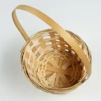 Корзина плетёная, d=17&times;9&times;30 см, бамбук