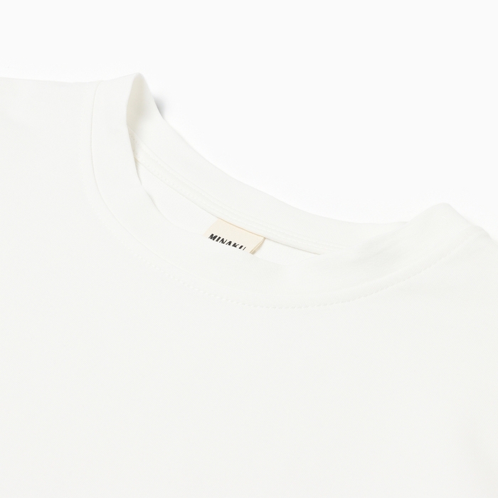 Футболка женская oversize MINAKU: One Most Brand цвет экрю, размер 52