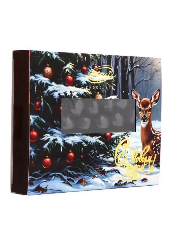 Шоколадное драже &laquo;Малина в темном шоколаде&raquo;, Золотой Новый Год, 100 г