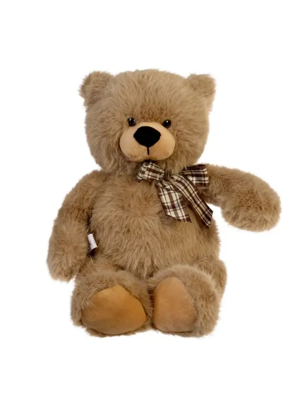 Мягкая игрушка Мягкая игрушка "Мишка" коричневый с бантиком, 28 см