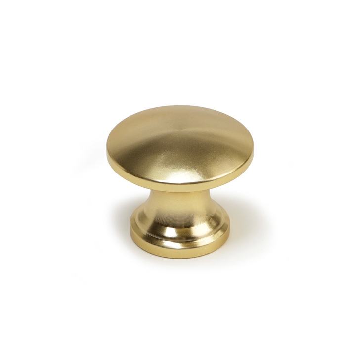 Ручка кнопка CAPPIO RK148, d=24 мм, цвет сатиновое золото Ручка кнопка CAPPIO RK148, d=24 мм, цвет сатиновое золото
