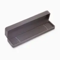 Футляр бархатный под браслет, цепочку, часы &laquo;Пенал&raquo;, 22&times;5.2&times;3.5 см, (полезная часть 21.3&times;4 см), серый
