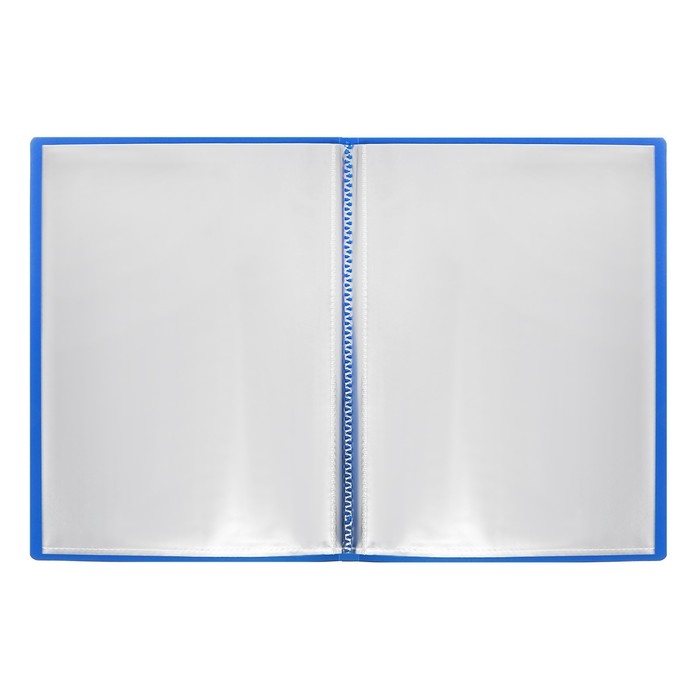 Папка с 20 вкладышами А5, 500 мкм, Calligrata, текстура Папка с 20 вкладышами А5, 500 мкм, Calligrata, текстура "песок", синяя