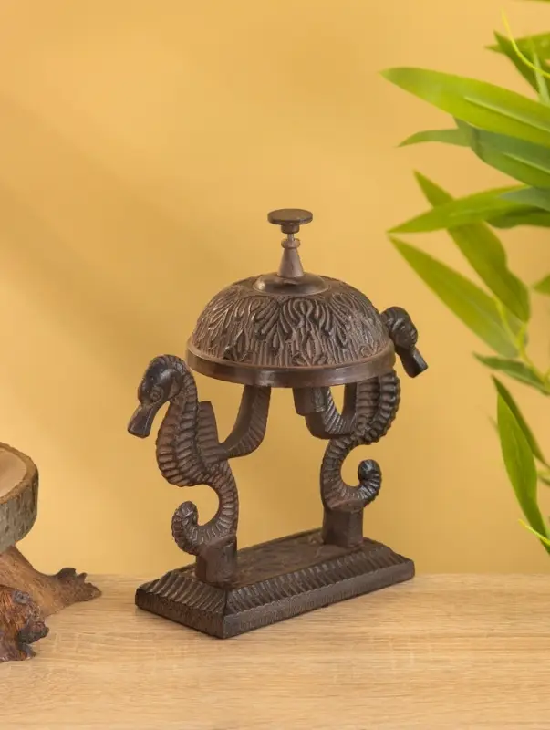 Звонок настольный  Звонок настольный "Морские коньки" 17х9х16 см