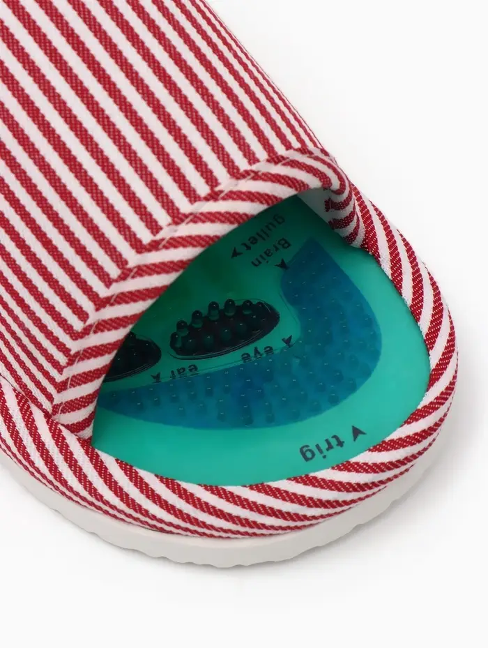 Массажёр для ног, тапочки, пара, 25 см, размер 35-38, красный