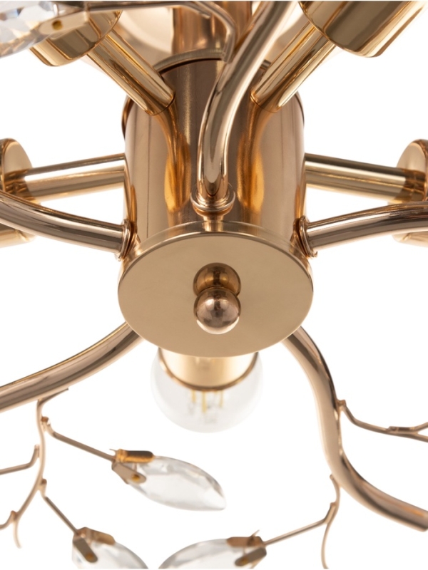 Люстра Люстра "Нежность" 5х40Вт Е27 золото 50х50х18см