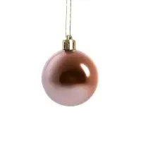 Ёлочные игрушки &laquo;Лилиан&raquo;, шары новогодние, d=6 см, набор 12 шт., розовый