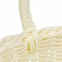 Корзина пластик 37 х 20,5 х 36 см, ручка17 см, белый Корзина пластик 37 х 20,5 х 36 см, ручка17 см, белый