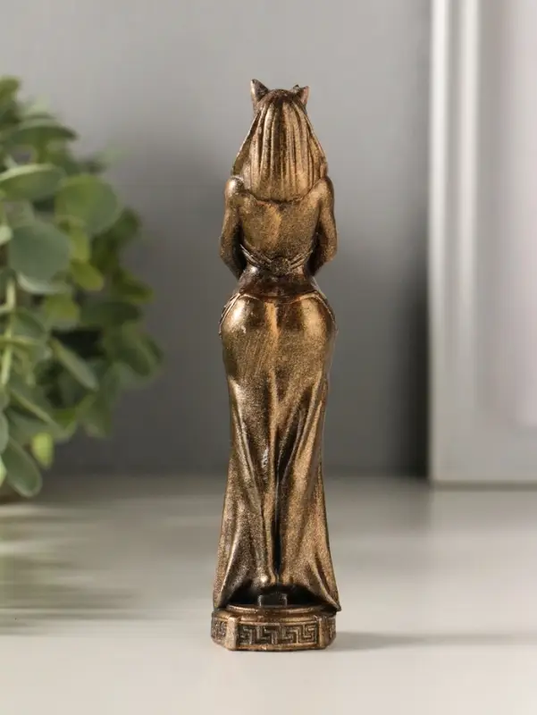 Фигурка &laquo;Богиня Бастет&raquo;, 14&times;3&times;3 см, гипс под бронзу винтаж