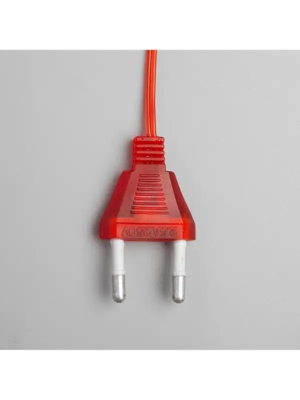 Светодиодная верхушка на ёлку &laquo;Звезда красная&raquo;, 22 см, 30 LED, 220 В, свечение красное