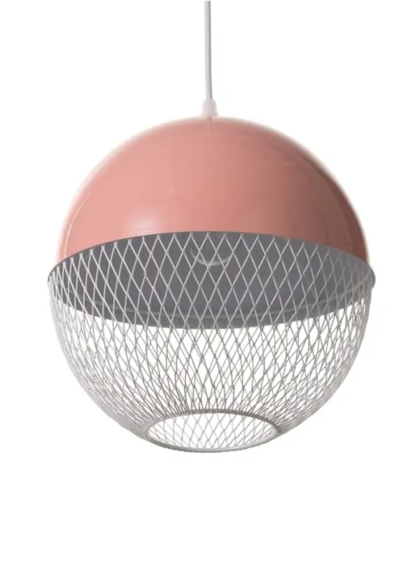 Светильник потолочный BayerLux Lina, 1&times;40 Вт, Е27, светло-розовый, 26&times;26&times;32 см