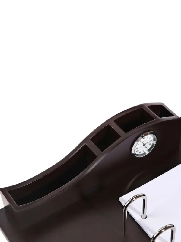 Набор настольный органайзер 34&times;24&times;18 см, 4 предметов, с часами