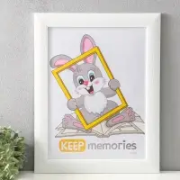 Фоторамка для фото 30х40 см "Luxe Elegance" пластик, белый, (пластик экран)