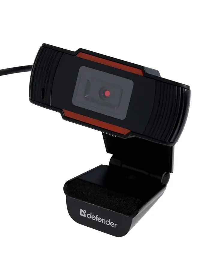 Веб-камера Defender G-lens 2579, 2 Мп, 1280&times;720, USB, jack 3.5, микрофон, 1.2 м, чёрная