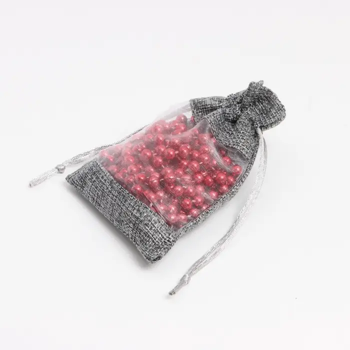 Льняной мешочек для хранения украшений, подарков, трав, 10&times;14 см, набор из 5 штук