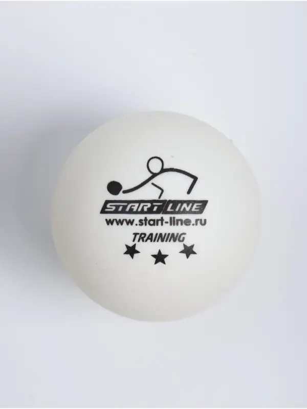 Мячи для настольного тенниса Start line Training 3*, набор 3 шт., белые