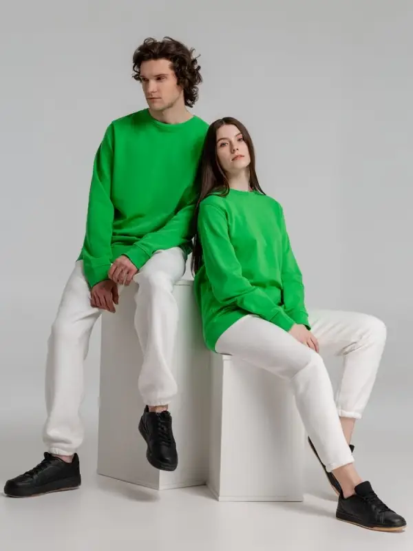 Свитшот унисекс BNC Inspire (Organic), зеленый, размер S