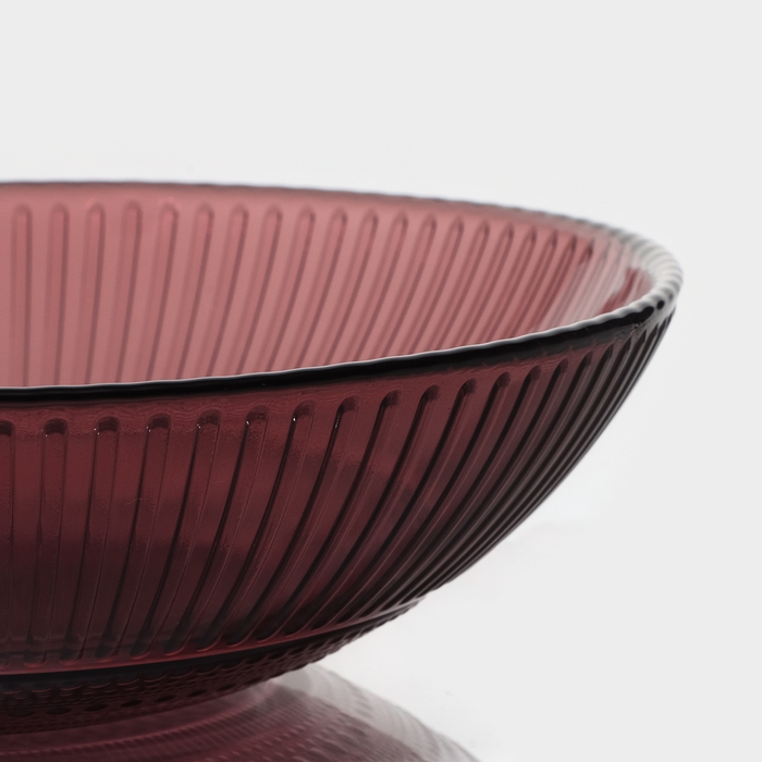 Салатник стеклянный «Луиз», 200 мл, d=16 см, цвет лилак Салатник стеклянный «Луиз», 200 мл, d=16 см, цвет лилак