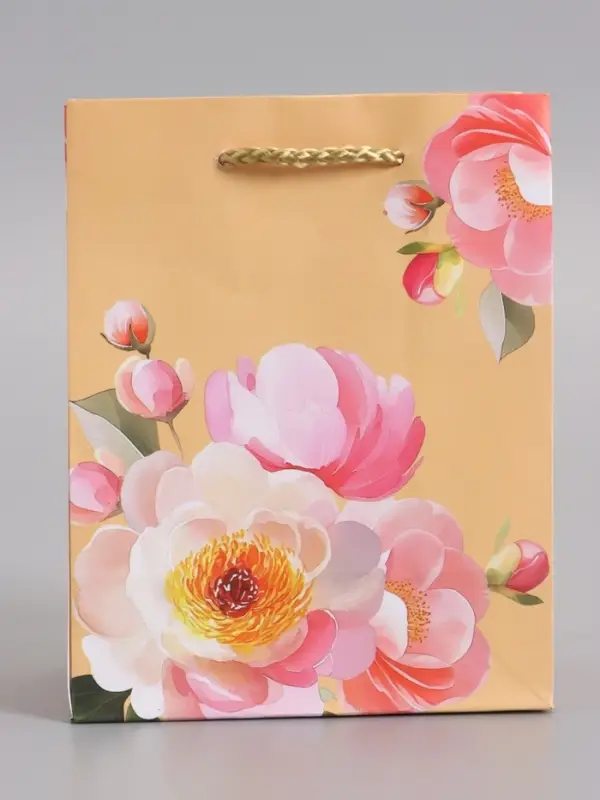 Пакет подарочный ламинированый "Душевная радость" 11,5 х 14,5 х 6,5 см