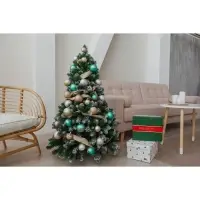 Новогодние шары ёлочные «Санта видел твой Инстаграм», пластик, d=8, 4 шт., цвет розовый, тиффани