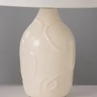 Лампа настольная RISALUX &laquo;Линии&raquo;, 15 Вт, Е14, молочная, 25&times;25&times;36 см