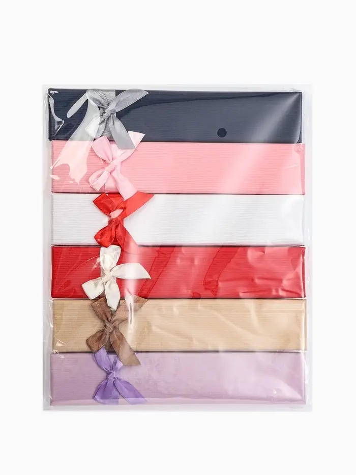 Набор коробочек подарочных 6 шт. под цепочку, браслет, часы &laquo;Моменты&raquo;, 21&times;4 см, цвет МИКС