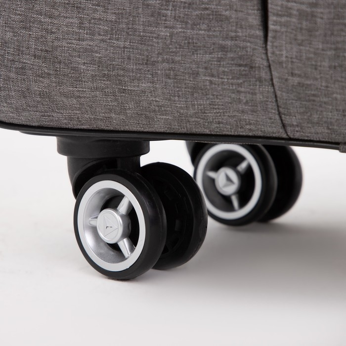 Сумка дорожная 18 Сумка дорожная 18" на колёсах, отдел на молнии, 4 наружных кармана, цвет серый