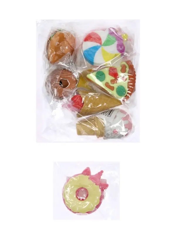 Набор фигурных ластиков &laquo;Вкусняшки&raquo;, 8 штук, МИКС