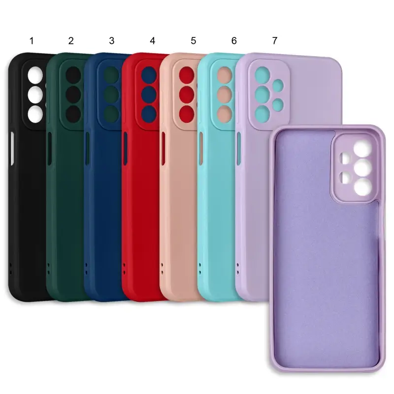 Чехол для Samsung A23 цветной силикон