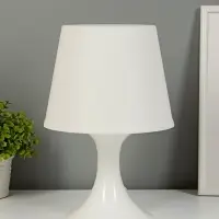 Лампа настольная RISALUX 1340001, E14, 15 Вт, белая, 19.5&times;28 см