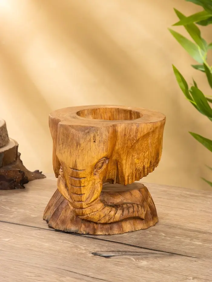 Подставка под бутылки «Голова слона», 15×15×17 см, дерево Пиннис, коричневая Подставка под бутылки «Голова слона», 15×15×17 см, дерево Пиннис, коричневая