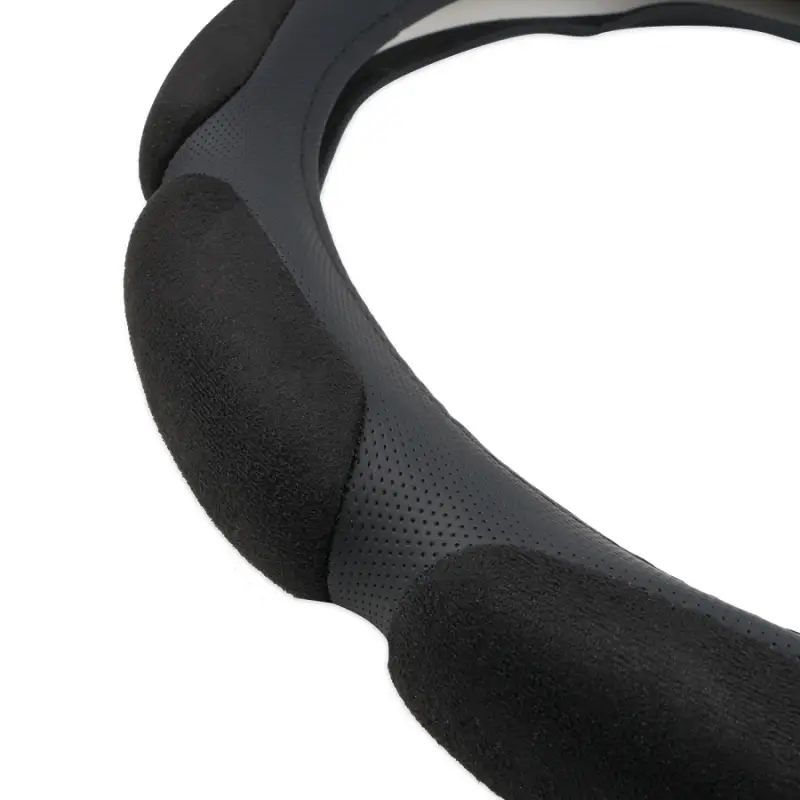 Спонжевая оплетка руля AVS SP-526M-B ( размер M, черный) 10 подушечек - Серия "Sponge"