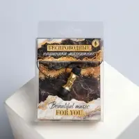 Беспроводные наушники на магните с микрофоном &laquo;Мрамор&raquo;, мод. I13.9&times;13.5 см