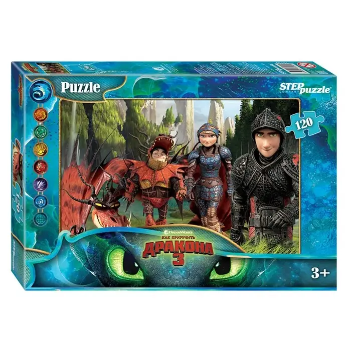 Пазл «Как приручить дракона - 3», 120 элементов Пазл «Как приручить дракона - 3», 120 элементов
