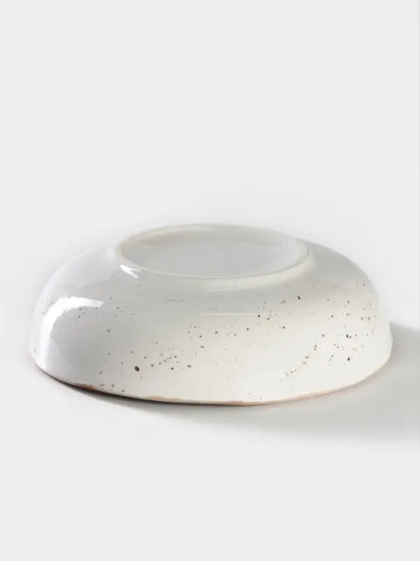 Тарелка Хорекс Punto bianca, 600 мл, d=18.5 см, фарфор, белая