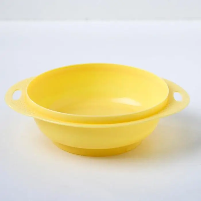 Детская посуда в наборе, 4 предмета: миска, ложка, вилка, поильник с твёрдым носиком 200 мл, цвета МИКС