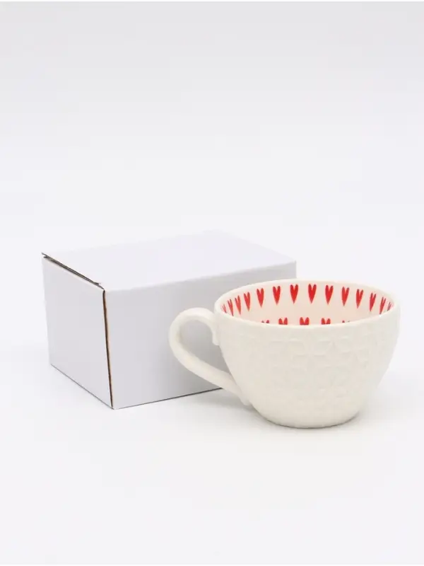 Кружка керамическая &laquo;Сердечки&raquo;, 290 мл