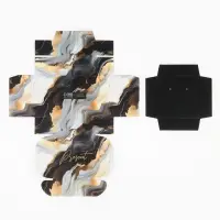 Коробка под бижутерию &laquo;Чёрный мрамор&raquo;, 7.5 х 7.5 х 3 см