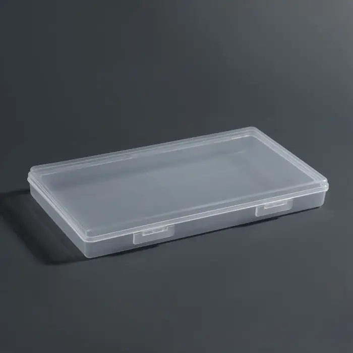 Бокс для хранения мелочей, 19.5&times;10.5&times;2.2 см, прозрачный