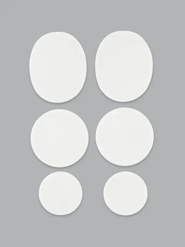 Заплатки для обуви, 6 шт., с клеевым слоем, кожзам, белые