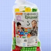 Конструктор средний, 72 элемента, МИКС